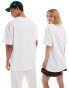 Weekday Unisex oversized t-shirt with dreamland graphic print in white weiß, XL - 117 CM - фото #4