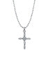 Фото #1 товара Symbols of Faith silver-Tone Cross Pendant Necklace 16" Adjustable