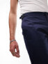 Фото #3 товара Topman smart slim chino trousers in navy