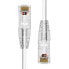 Фото #3 товара ProXtend Ultra Slim CAT6 U/UTP CU LSZH Ethernet Cable White 25CM - 0.25 m - Cat6 - U/UTP (UTP) - RJ-45 - RJ-45
