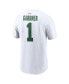 Men's Ahmad Sauce Gardner White New York Jets Legacy Player Name and Number T-shirt