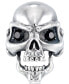 Фото #1 товара Men's Cubic Zirconia Signature Skull Ring in Stainless Steel