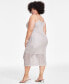 Фото #2 товара Платье-миди без рукавов Bar III Glitz Plus Size, созданное для Macy's