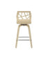 Folia Mid-Century Modern Counter Stool, Set of 2