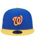 Фото #3 товара Men's Royal, Yellow Washington Nationals Empire 59FIFTY Fitted Hat