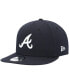 Фото #1 товара Men's Navy Atlanta Braves Primary Logo 9FIFTY Snapback Hat