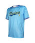 Men's Light Blue Seattle Mariners Cooperstown Collection Team Jersey Light Blue, Royal, S - фото #3