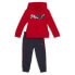 Фото #1 товара Puma TwoPiece Fleece Hoodie & Joggers Set Toddler Boys Blue, Red Casual Tops 859