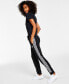 Фото #3 товара Women's Essentials Warm-Up Slim Tapered 3-Stripes Track Pants, XS-4X