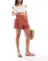 Фото #1 товара New Look linen short in brown