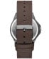 Men's Three Hand Brown Polyurethane Watch 42mm