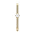 Signatur Two-Hand 30mm Watch With Steel Mesh or Leather Band Gold