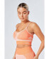 Фото #2 товара Women's Recycled Colour Block Body Fit Seamless Sports Bra