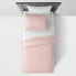 Фото #2 товара Twin Seersucker Kids' Duvet Cover Pink - Pillowfort