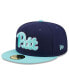 ფოტო #4 პროდუქტის Men's Navy, Light Blue Pitt Panthers 59FIFTY Fitted Hat