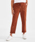 Women's Floral-Embroidered Pull-On Pants, Created for Macy's