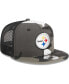 Фото #4 товара Men's Urban Camo Pittsburgh Steelers 9FIFTY Trucker Snapback Hat