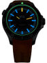 Фото #5 товара Мужские наручные часы с желтым силиконовым ремешком Traser H3 110331 P67 Diver Automatik T100 Grey 46mm 50ATM