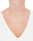 ფოტო #2 პროდუქტის Polished Open Heart Station 18" Collar Necklace in 10k Gold