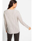 Cotton Blend Long Sleeve Sparkle Boat Neck T-Shirt