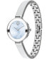 Women's Bold Bangles Swiss Quartz Silver-Tone Stainless Steel Watch 28mm