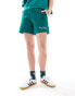 Prince co-ord heritage shorts in dark green grün, XS - фото #4