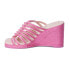 Фото #3 товара COCONUTS by Matisse Laney Wedge Womens Pink Casual Sandals LANEY-866