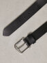 Фото #4 товара Levi's Seine leather belt in black with logo