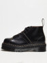 Фото #1 товара Dr Martens Church quad 5 eye boots in black vintage smooth leather