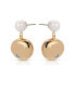 Pebble and Freshwater Pearl Dangle Earrings