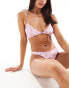 Фото #4 товара Monki mix and match soft satin bra in pink bow print