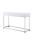 Casandra 2-Drawer High Gloss Console Table with Acrylic Legs and Metal Base