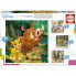 EDUCA BORRAS Progre Animals Dumbo+Bambi+Lion King Puzzle