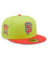 ფოტო #1 პროდუქტის Men's Green, Red San Francisco Giants Cyber Highlighter 59FIFTY Fitted Hat