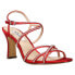 Фото #2 товара Nina Anna Rhinestone Strappy Womens Red Dress Sandals ANNA-YS-RROCRS