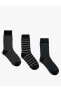 Фото #4 товара Basic 3'lü Soket Çorap Seti Geometrik Desenli