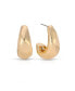 ფოტო #1 პროდუქტის True Golden 18K Gold-Plated Hoop Earrings