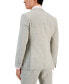 Фото #2 товара Men's Modern-Fit Check-Print Superflex Suit Jacket