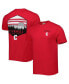 Фото #1 товара Men's Red Cornell Big Red Landscape Shield T-shirt
