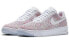 Фото #4 товара Nike Air Force 1 Flyknit Low 防滑耐磨 低帮 板鞋 女款 白粉 / Кроссовки Nike Air Force 1 Flyknit Low 820256-102