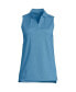 ფოტო #2 პროდუქტის Women's Plus Size Performance Pique Sleeveless Polo T-Shirt