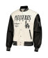 ფოტო #2 პროდუქტის Men's White Los Angeles Dodgers Full-Snap Varsity Jacket