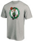 Men's Big and Tall Heathered Gray Boston Celtics Primary Team Logo T-shirt