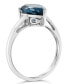 ფოტო #3 პროდუქტის London Blue Topaz (3-5/8 ct. t.w.) Ring in 14K White Gold