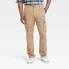 Фото #1 товара Men's Regular Fit Straight Cargo Pants - Goodfellow & Co Tan 36x34