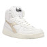 Фото #2 товара Diadora Mi Basket Used Metallic High Top Womens White Sneakers Casual Shoes 176