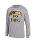 Men's Heather Gray Missouri Tigers High Motor Long Sleeve T-shirt Серый, S - фото #3