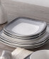 Colorscapes Layers Square Salad Plate Set of 4, 8.25"