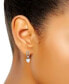 Cubic Zirconia Heart Drop Earrings, Created for Macy's