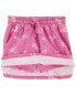 Baby Floral Print Cotton Jersey Skort 18M